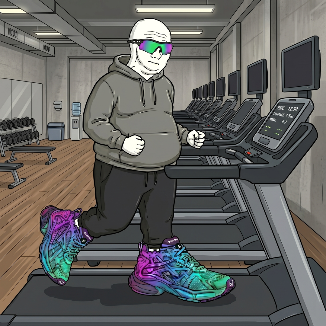 $RUNNER running in the gym
